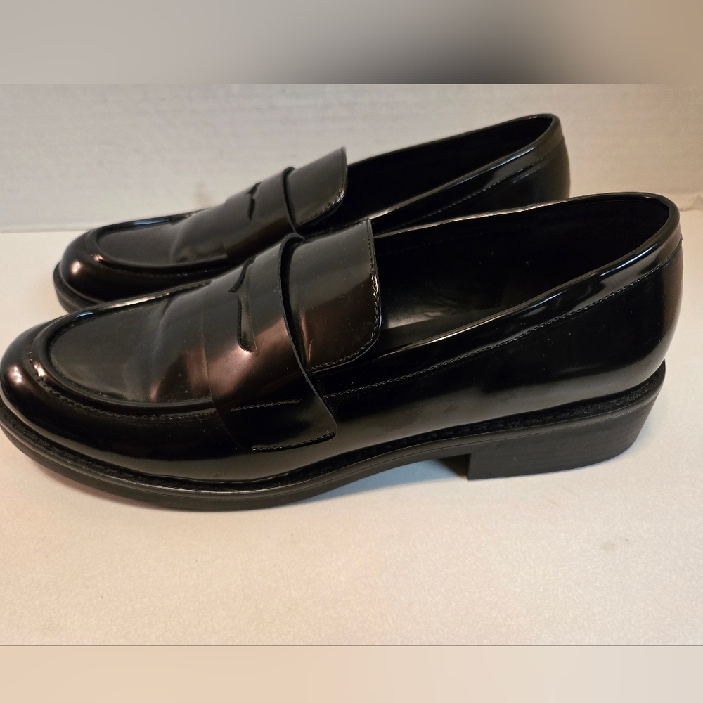 Madden Girl   Women's Penny Loafers Black Block Heel Size 10 - Picture 8 of 13